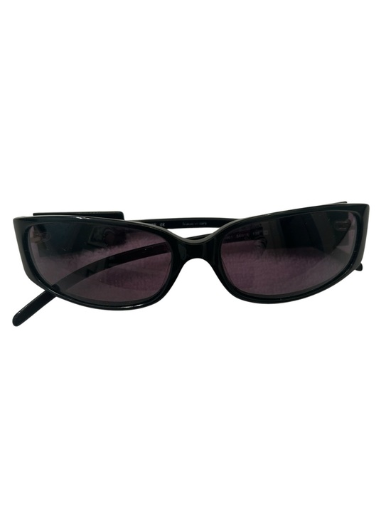 Gianfranco Ferré Black rectangular shape Sunglasses Italy in case